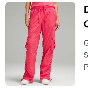 lululemon athletica dance studio relaxed mid rise pant in pink glaze